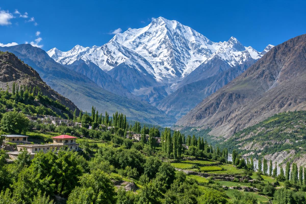 Illustrative scenery of Hunza Valley
