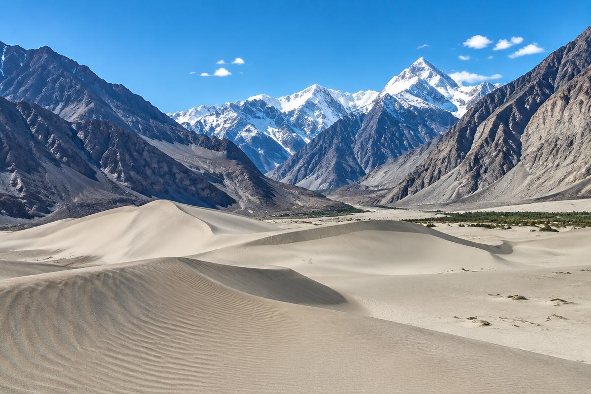 Illustrative scenery of Cold Desert of Skardu